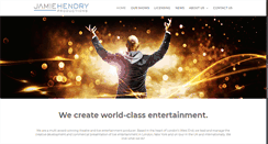 Desktop Screenshot of jamiehendryproductions.com